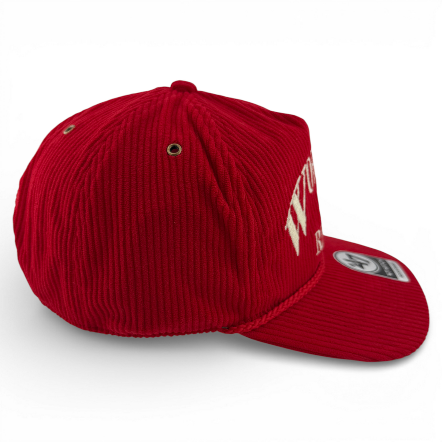 '47 Brand Worcester Red Sox Pitchout Corduroy Hitch Rope Snapback Adjustable Hat