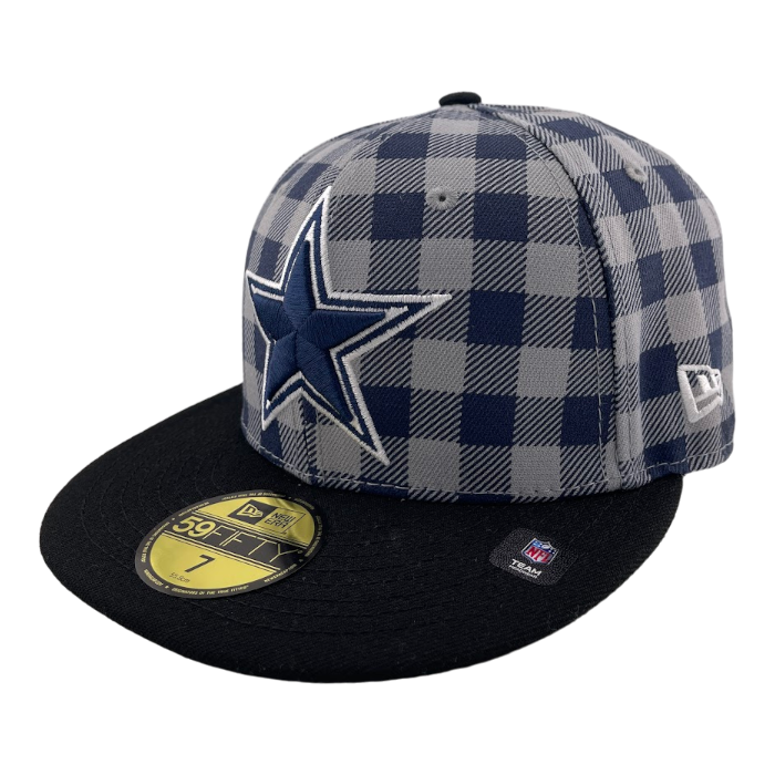 New Era Dallas Cowboys Pro Image Plaid Checkered Side Patch 59FIFTY Fitted Hat Cap