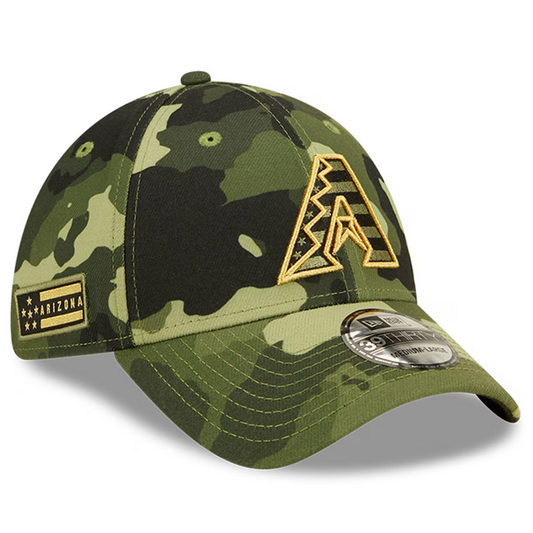 New Era Arizona Diamondbacks Armed Forces Day MLB Camo 39THIRTY Hat Cap