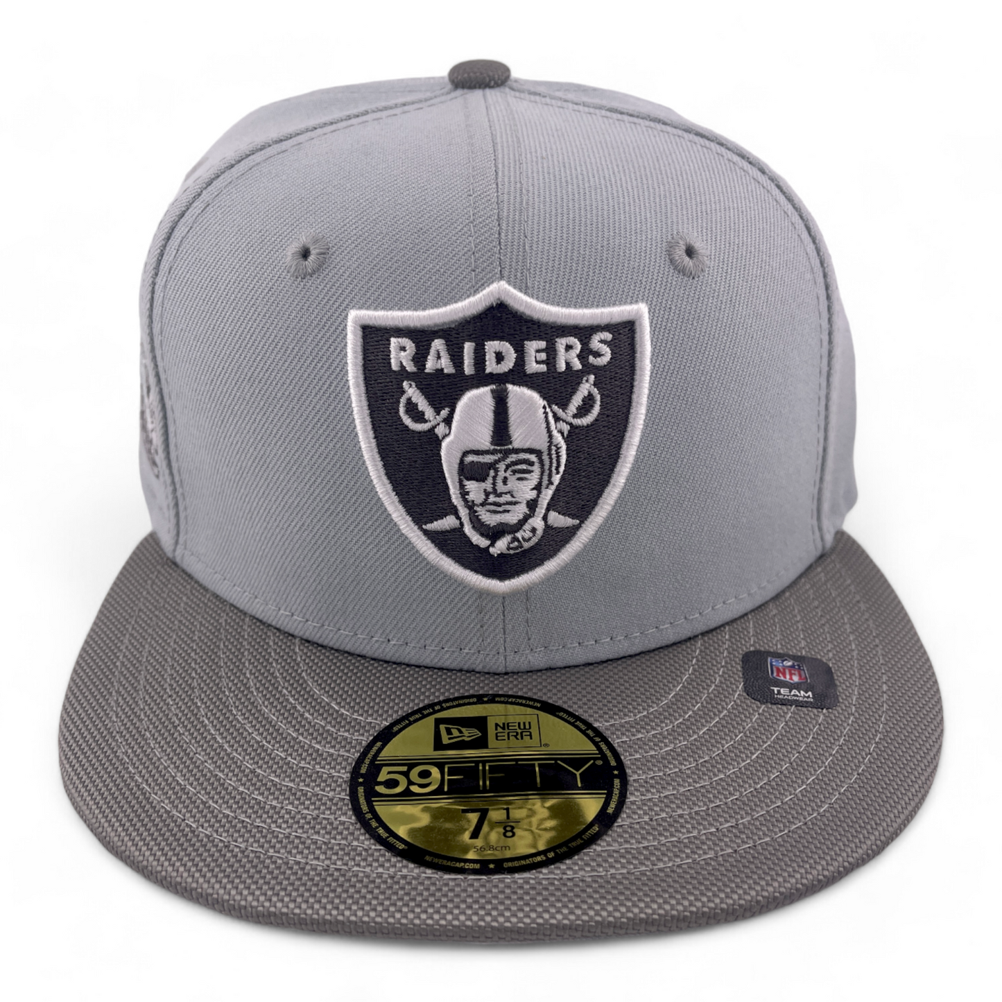 New Era Las Vegas Raiders NFL Active Pack Silver Brim 59Fifty Fitted Hat Cap