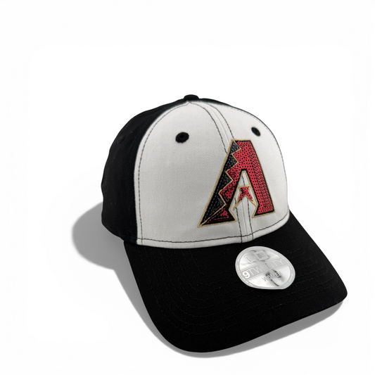 New Era Arizona Diamondbacks MLB Sequin Logo 9Twenty Womens Adjustable Dad Hat