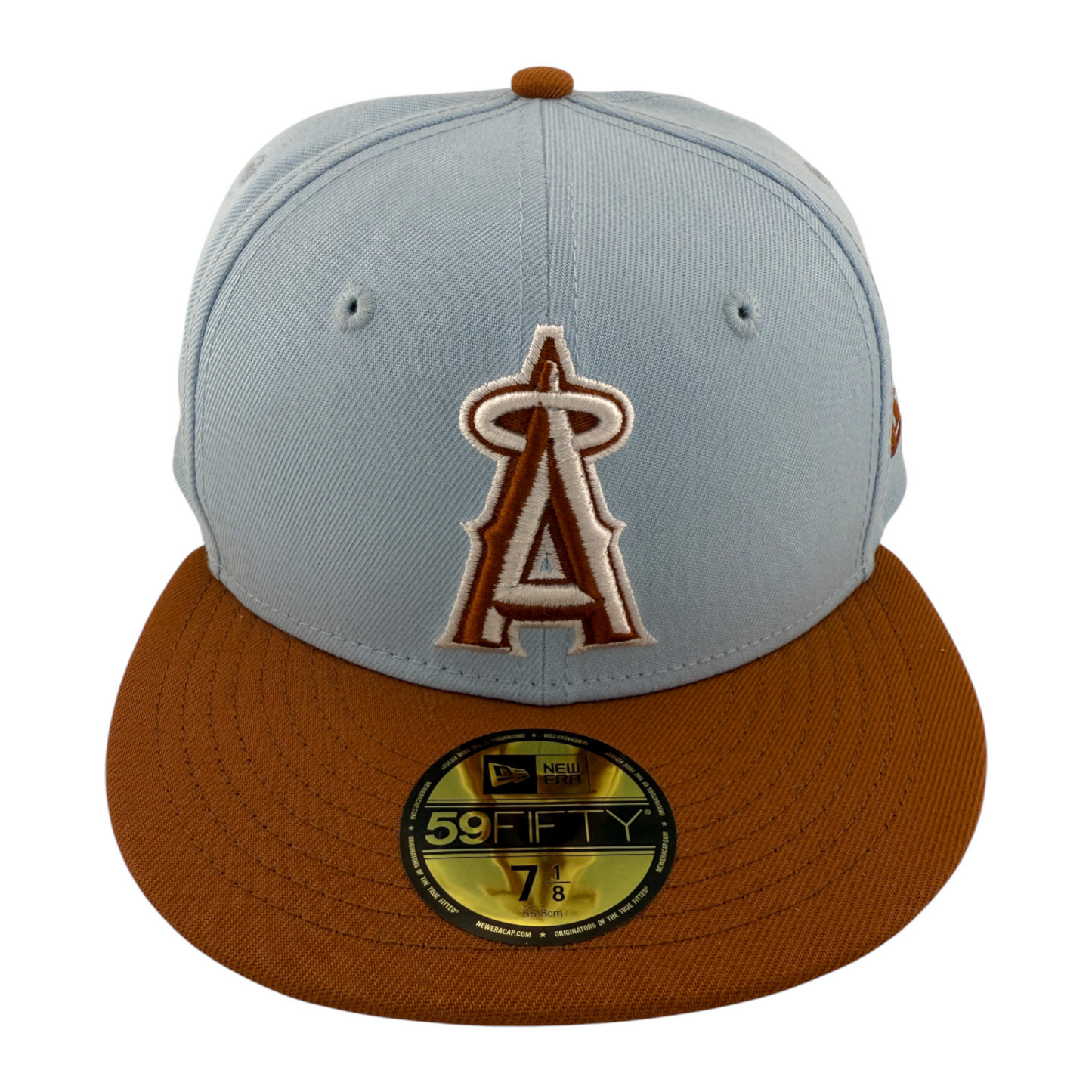 New Era Los Angeles Angels MLB Sky Blue/Brown Color Pack 59Fifty Fitted Hat Cap
