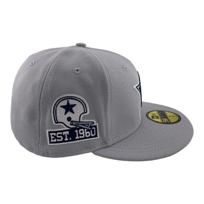 New Era Dallas Cowboys Custom Grey/Tie Dye UV Side Patch 59FIFTY Fitted Hat Cap