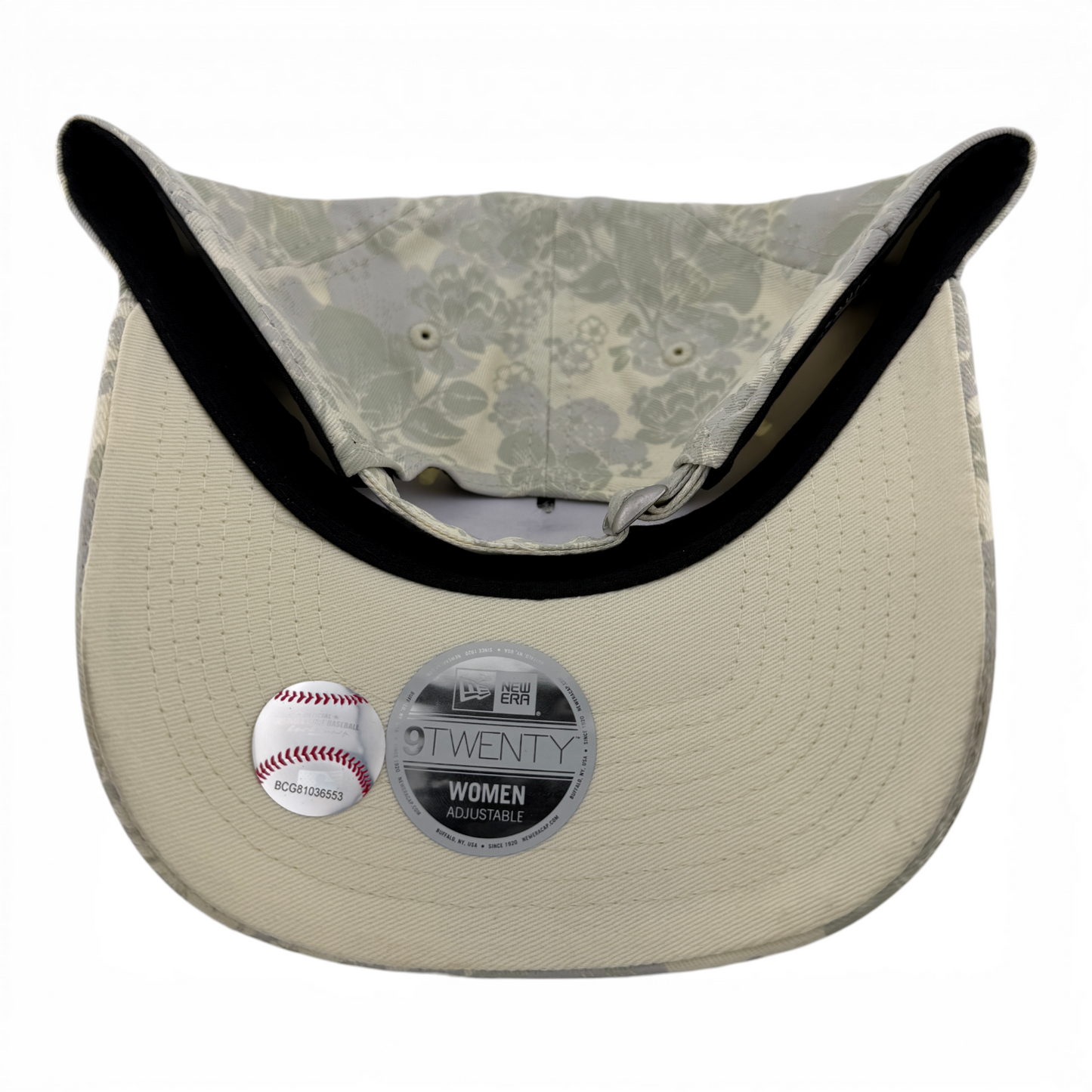 New Era Colorado Rockies MLB Cream Floral 9Twenty Women's Adjustable Dad Hat Cap