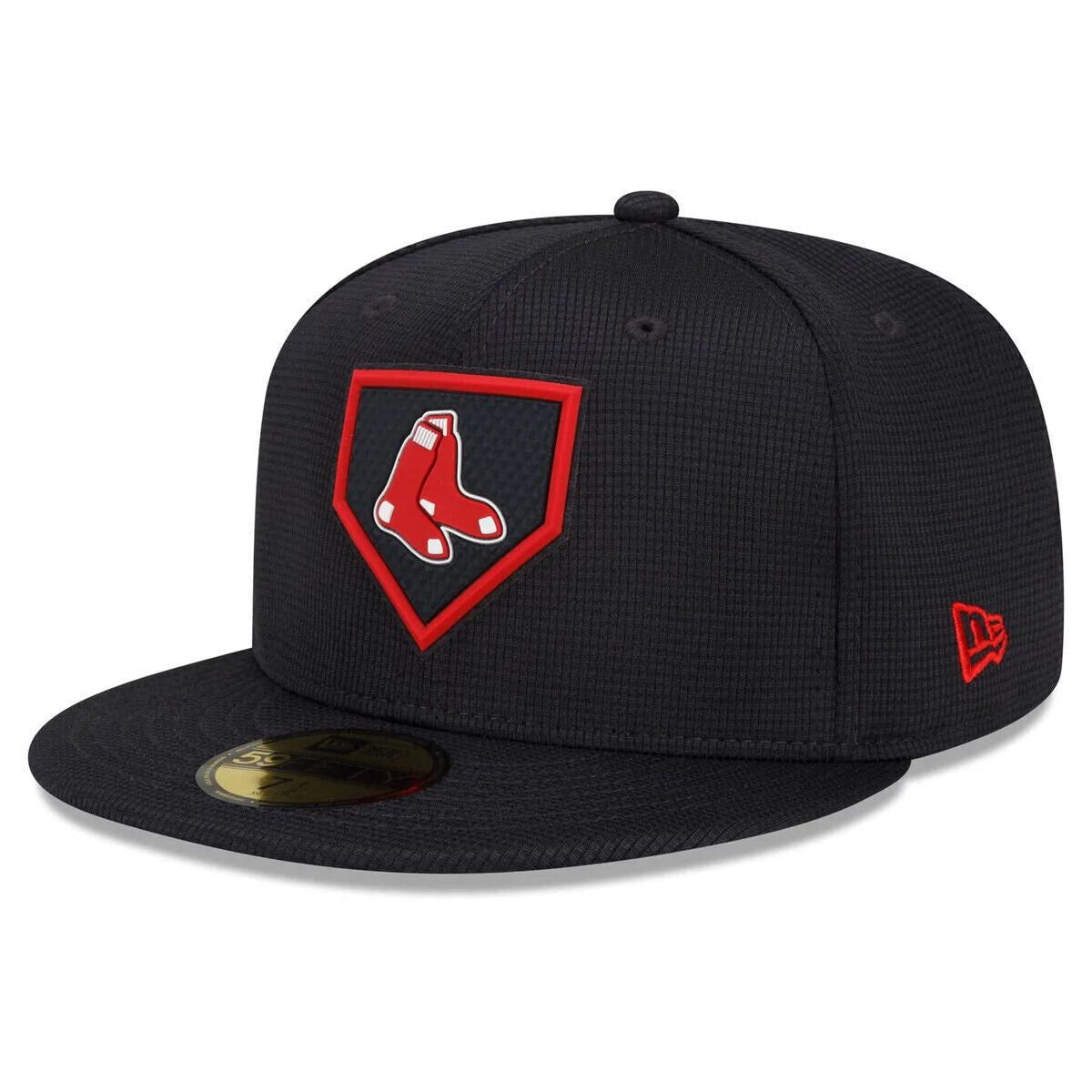 New Era Boston Red Sox MLB 2022 Clubhouse Raised Logo Blue 59FIFTY Fitted Hat Cap