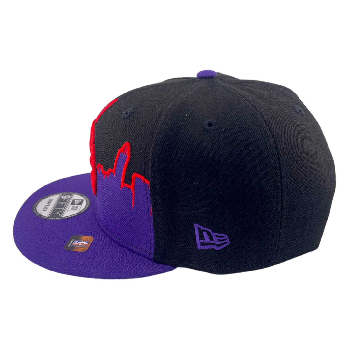 New Era Toronto Raptors Tip Off 2022 Black/Purple NBA 9FIFTY Snapback Hat Cap