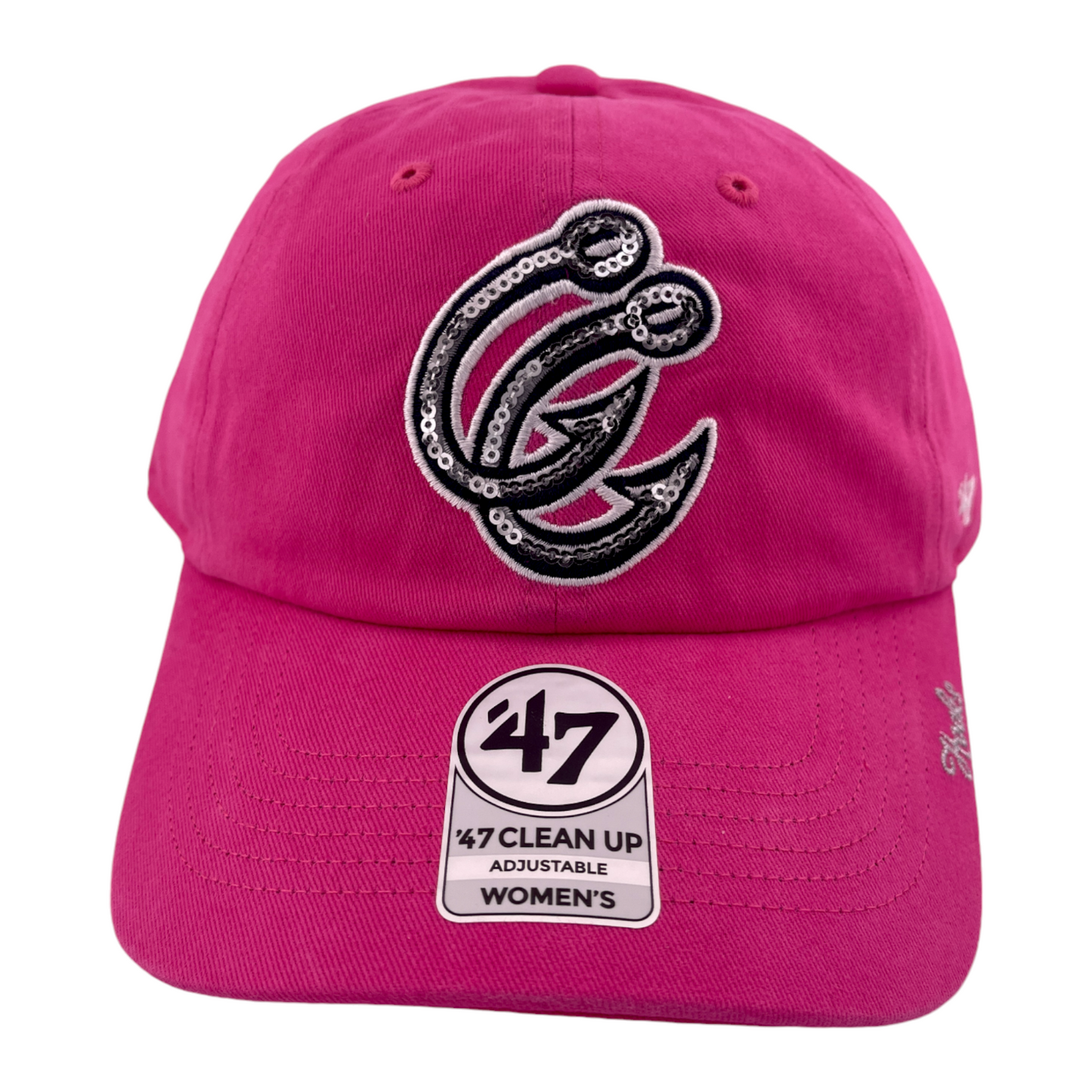 '47 Brand Corpus Christi Hooks MiLB Sparkle Womens Clean Up Adjustable Dad Hat