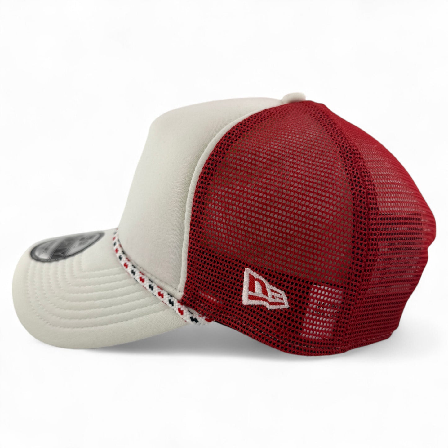 New Era Los Angeles Angels Rope A-Frame Trucker 9FORTY Adjustable Snapback Hat