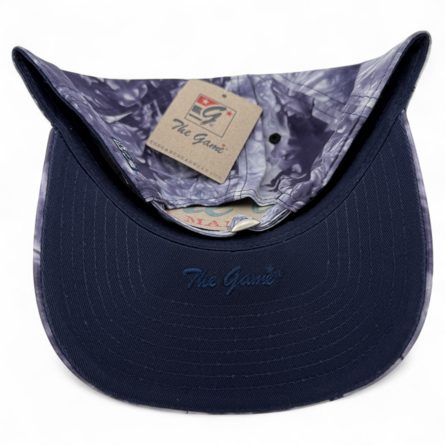 The Game GB482 Navy Tonal Tie Dye Blank Twill Unstructured Adjustable Dad Hat