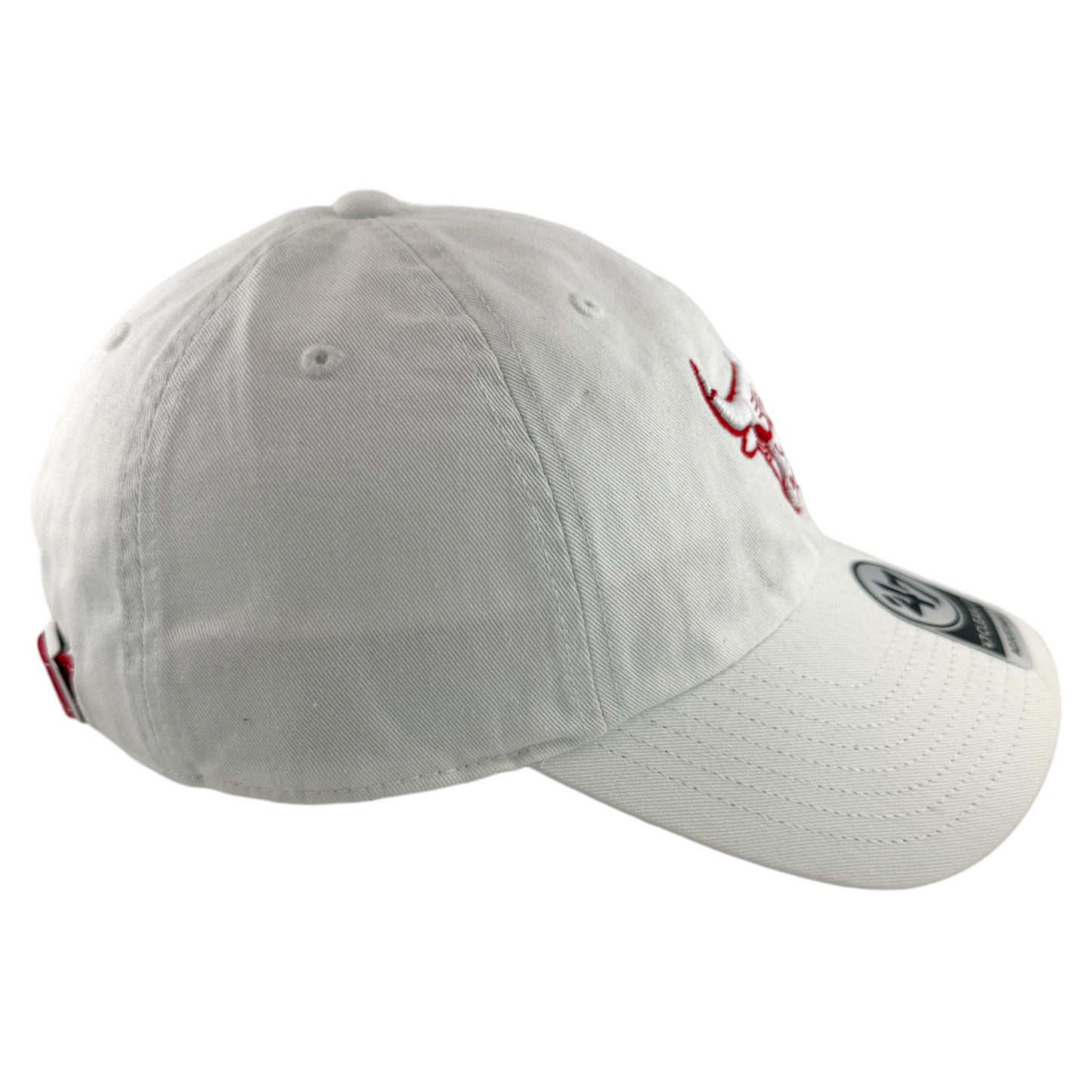 '47 Brand Chicago Bulls NBA White Noise Clean Up Strapback Adjustable Dad Hat