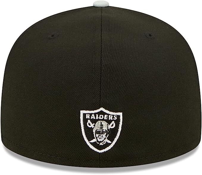 New Era Las Vegas Raiders 2022 Draft On Stage Script NFL 59FIFTY Fitted Hat Cap