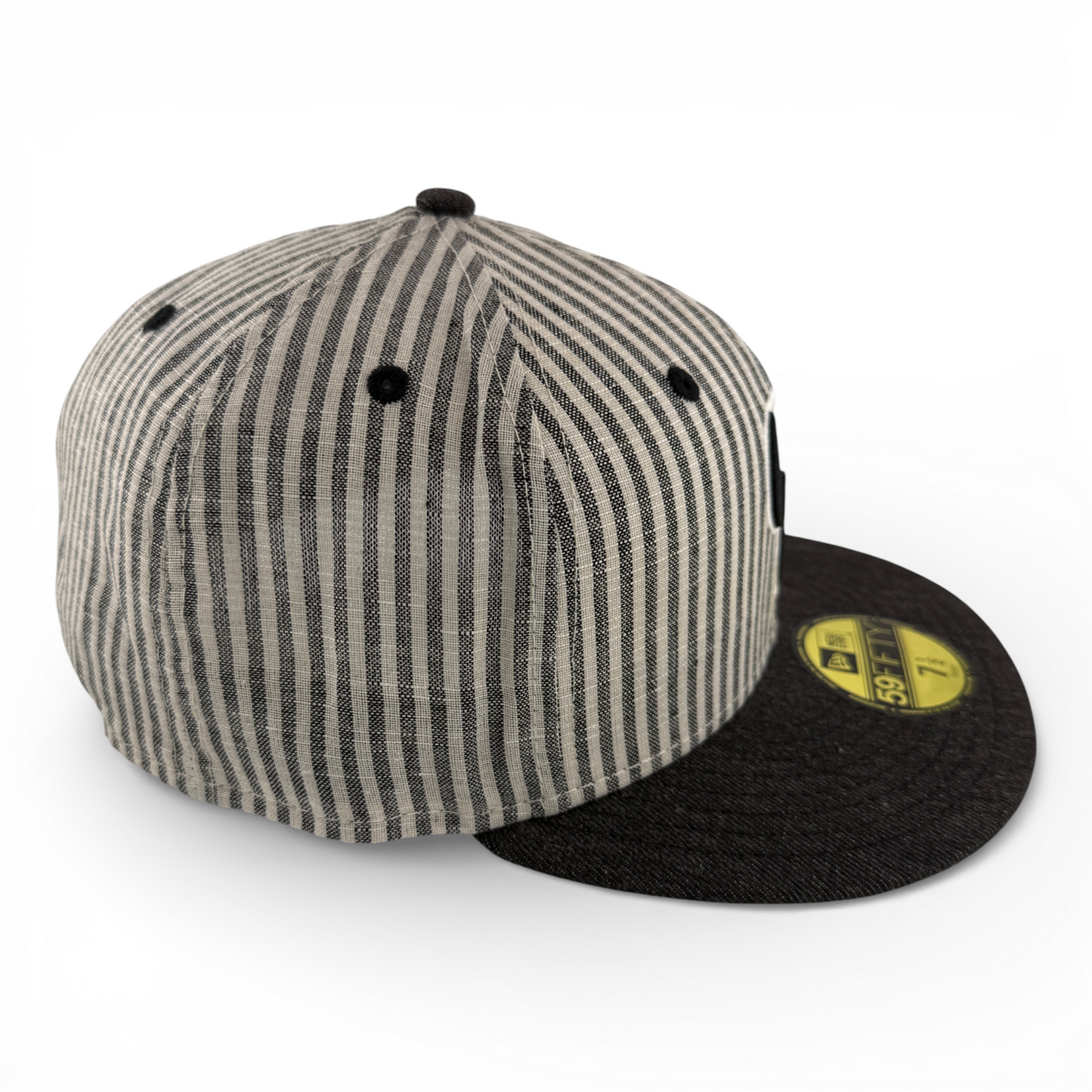 New Era Colorado Rockies MLB Seersucker Pack Denim Stripe 59Fifty Fitted Hat Cap