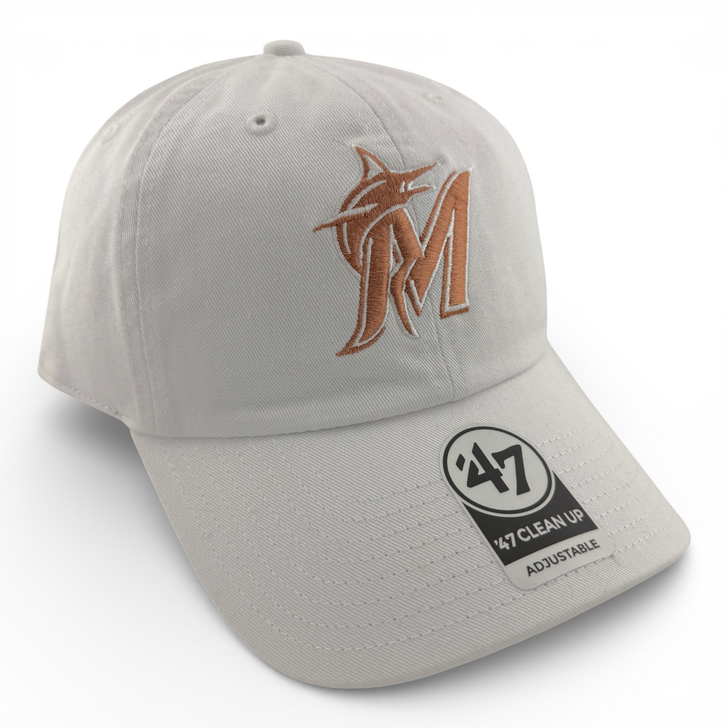 '47 Brand Miami Marlins MLB Dusty Rose Pink Clean Up Adjustable Dad Hat Cap