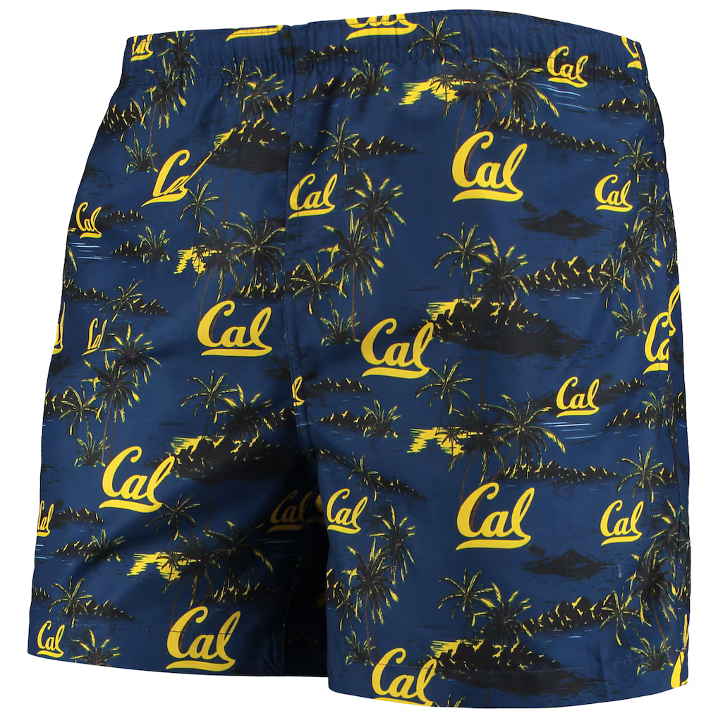 FOCO University of California Cal Bears Floral Island Palm Swim Trunks Men's 2XL