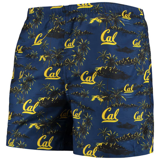 FOCO University of California Cal Bears Floral Island Palm Swim Trunks Men's 2XL