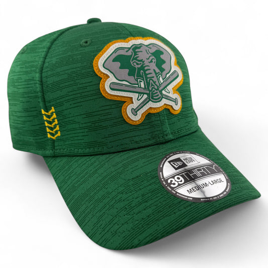 New Era Oakland Athletics A's MLB 2024 Clubhouse 39Thirty Stretch Fit Hat Cap