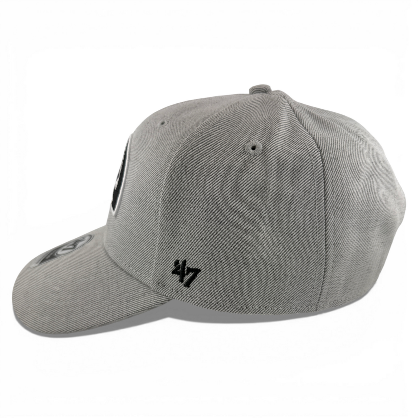 '47 Brand Los Angeles Rams NFL Heather Grey Black White MVP Adjustable Hat Cap