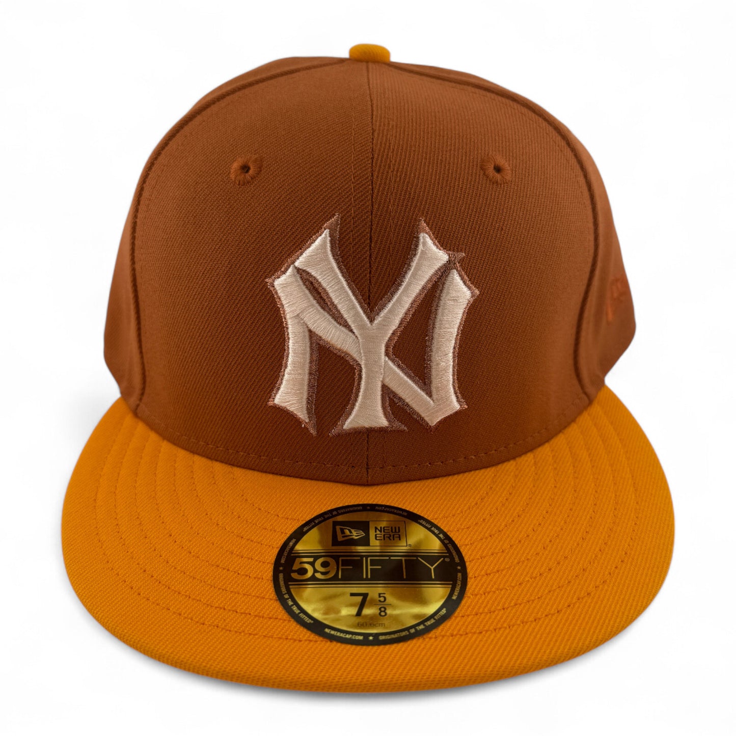 New Era New York Yankees MLB Rust Gold Pack Tan 59FIFTY Fitted Hat Cap