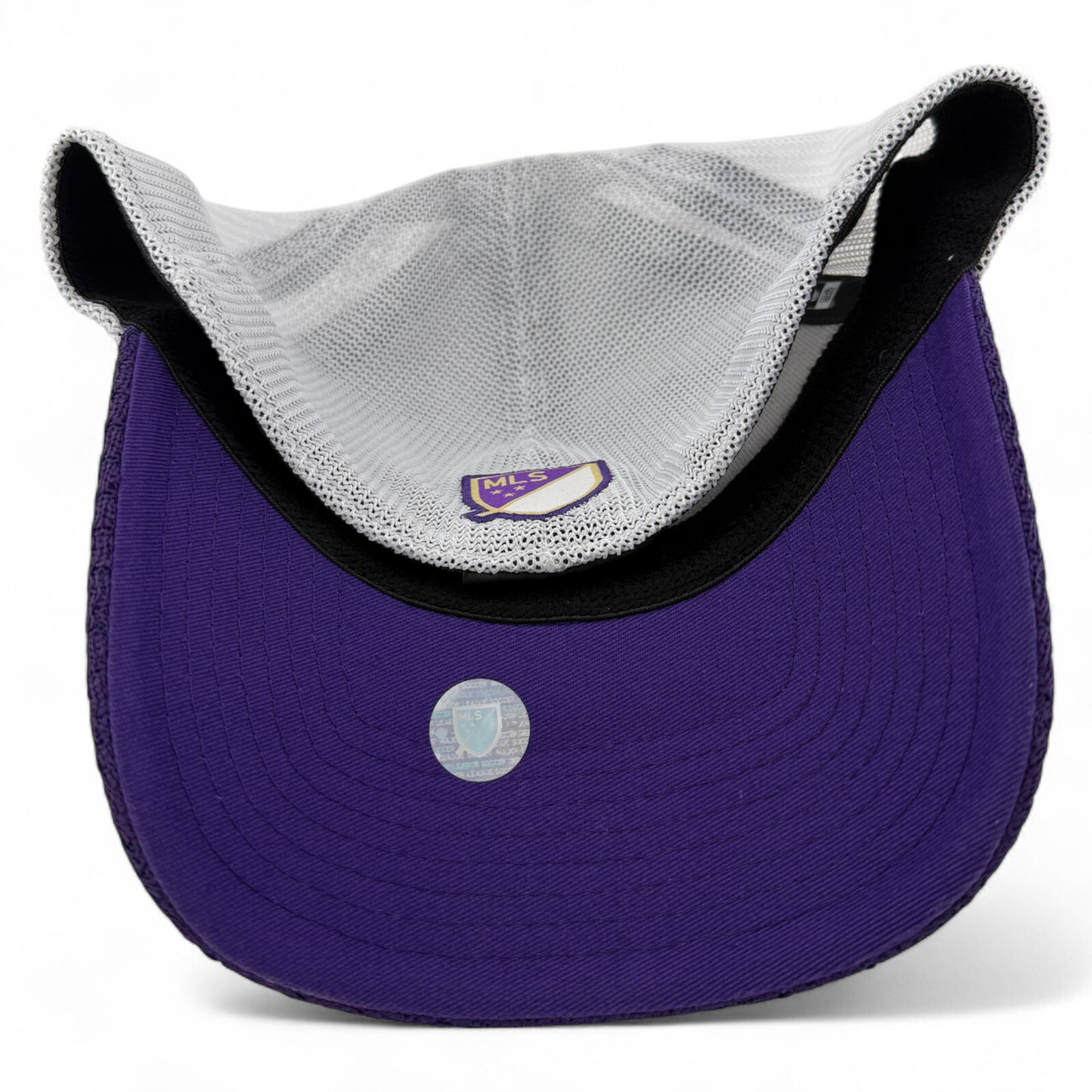 New Era Orlando City SC MLS Purple Kick-Off Mesh Back 39Thirty Flex Fit Hat Cap