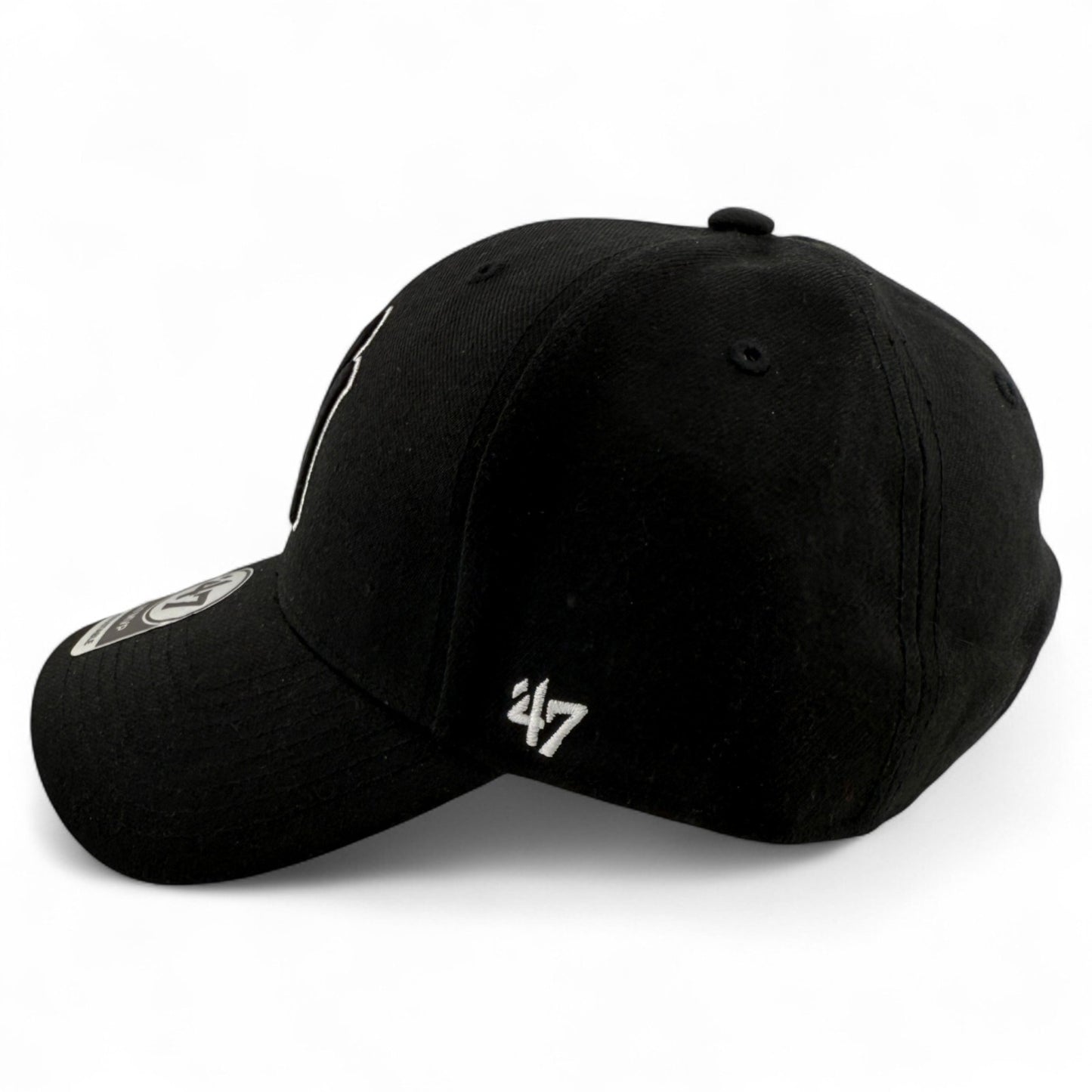 '47 Brand New York Yankees MLB White/Black Logo MVP Snapback Adjustable Hat Cap