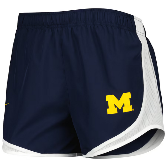 Nike Dri-Fit University of Michigan Wolverines Tempo Running Shorts Womens Small