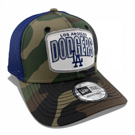 New Era Los Angeles Dodgers Camouflage Trucker Mesh Back Adjustable Snapback Hat