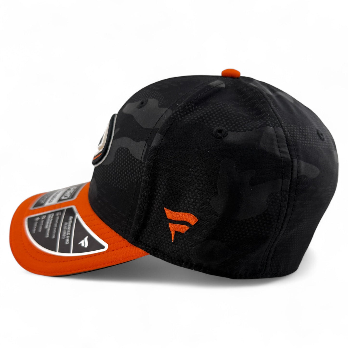 Fanatics Anaheim Ducks NHL Locker Room Authentic Pro Series Stretch Fit Hat M/L
