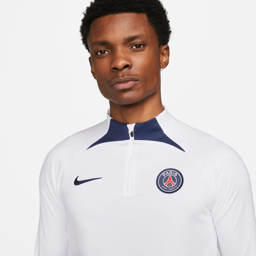 Nike Paris Saint Germain Strike Dri-FIT Soccer Drill Top Zip DM2458-101 Men's XL