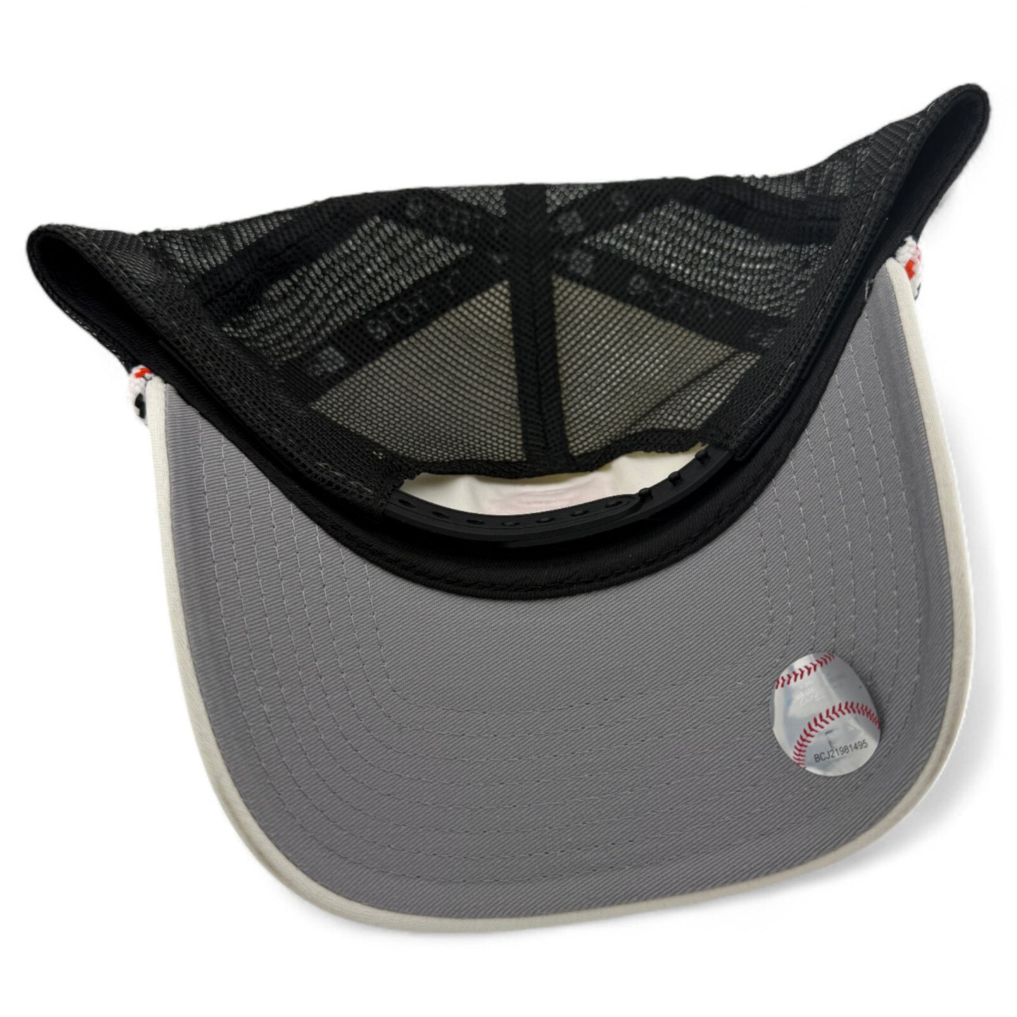 New Era San Francisco Giants Rope A-Frame Trucker 9FORTY Adjustable Snapback Hat