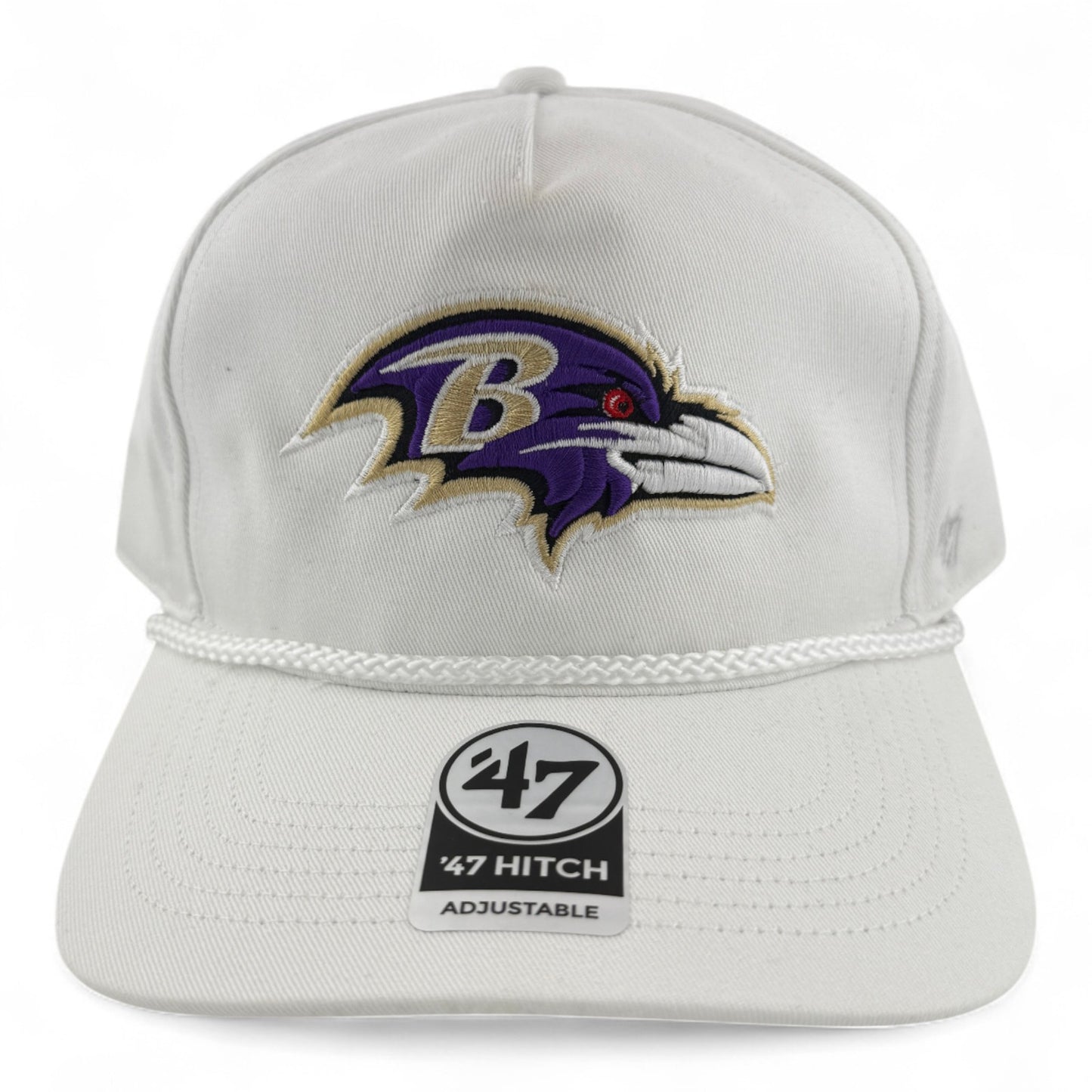'47 Brand Baltimore Ravens NFL Rope Hitch A-Frame Snapback Adjustable Hat Cap