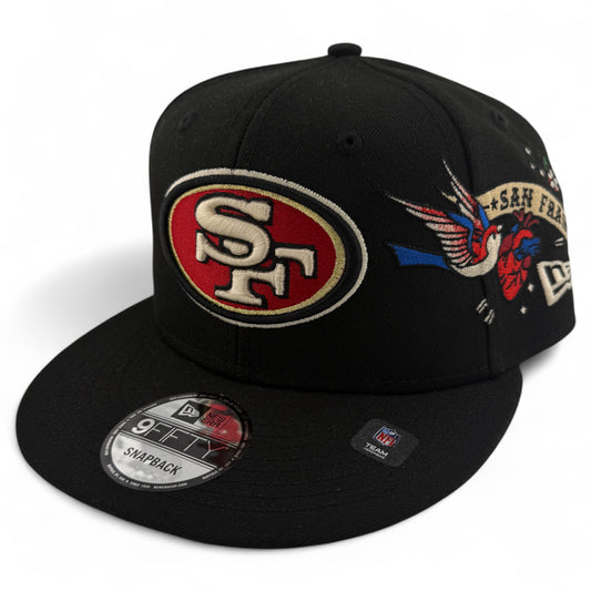 New Era San Francisco 49ers NFL City Art Heart 9Fifty Snapback Adjustable Hat
