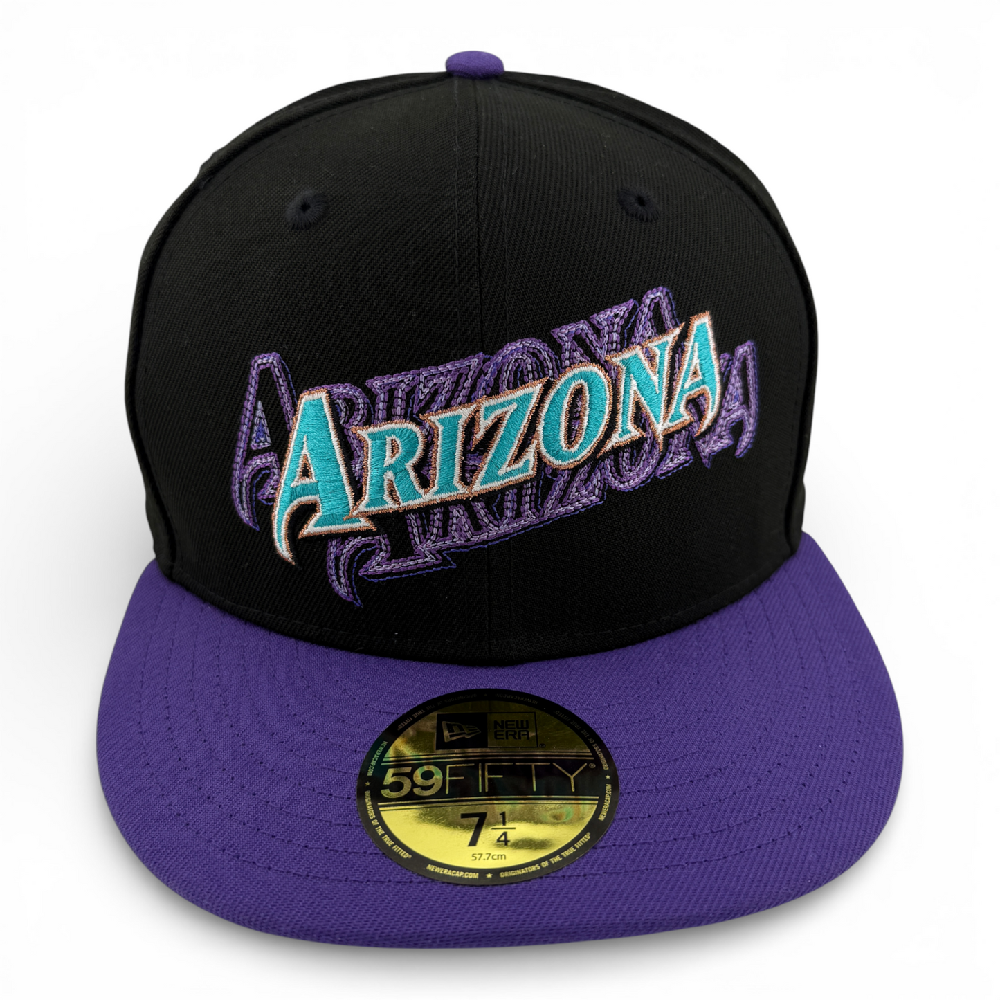 New Era Arizona Diamondbacks MLB Shadow Stitch Logo Purple 59FIFTY Fitted Hat