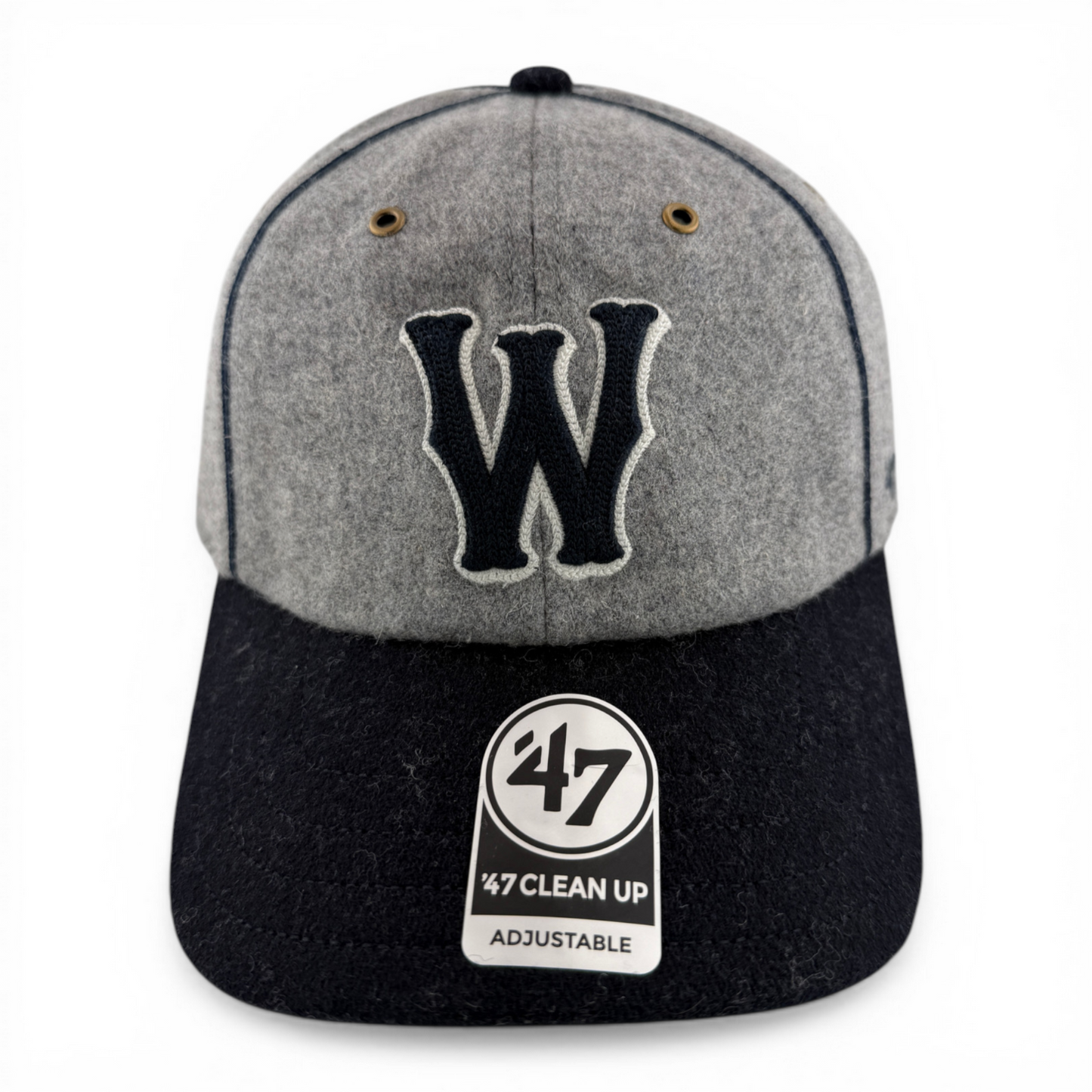 47 Brand Worcester Red Sox WooSox Tweed Brocke Clean Up Adjustable Dad Hat Cap
