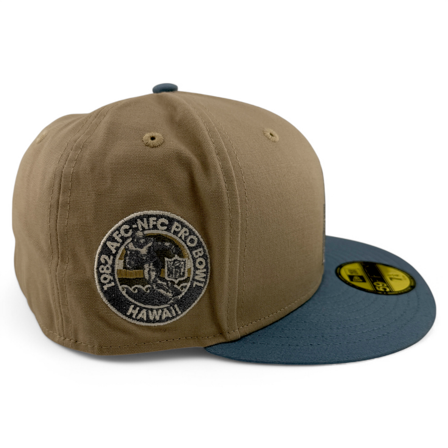 New Era Houston Oilers NFL Originals Brush Twill Tan 59Fifty Fitted Hat Cap