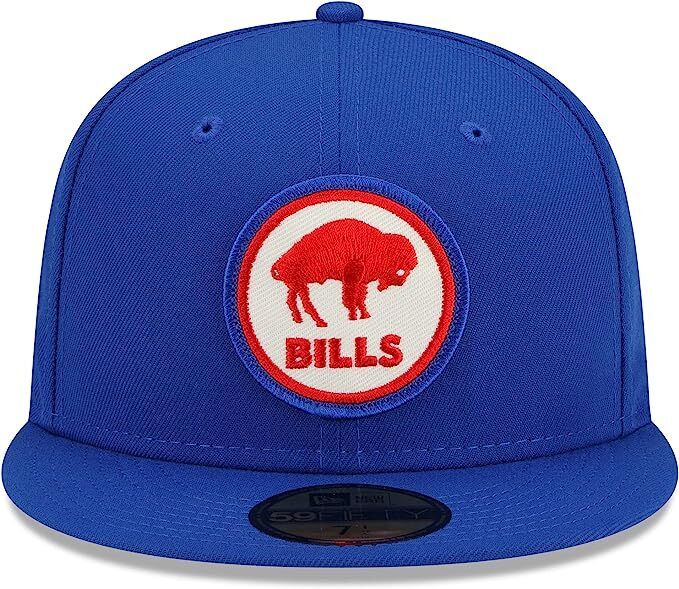 New Era Buffalo Bills 2022 Sideline NFL Historic Logo Blue 59FIFTY Fitted Hat Cap