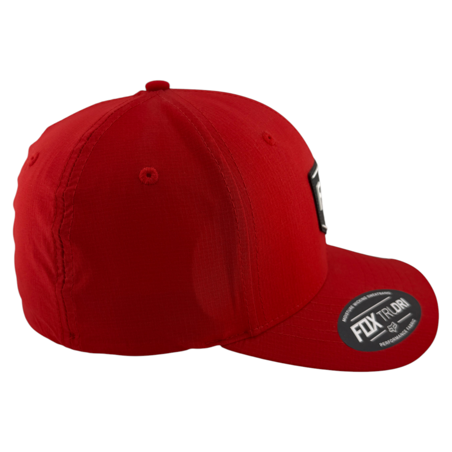 Fox Racing Shield Tech Patch Logo Red A-Frame Stretch Flex Fit Adult Hat Cap