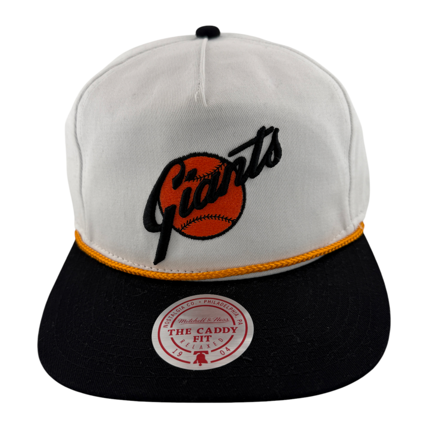 Mitchell & Ness San Francisco Giants MLB Rope Golfer Caddy Fit Snapback Hat Cap