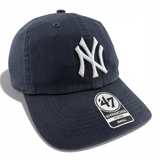 47' Brand New York Yankees MLB Navy Blue Fitted Franchise Adjustable Dad Hat Cap