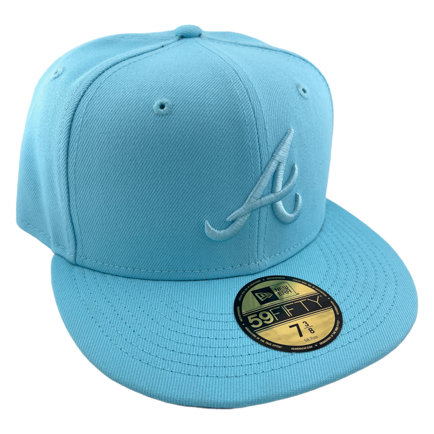 New Era Atlanta Braves Light Blue Color Pack Grey UV MLB 59FIFTY Fitted Hat