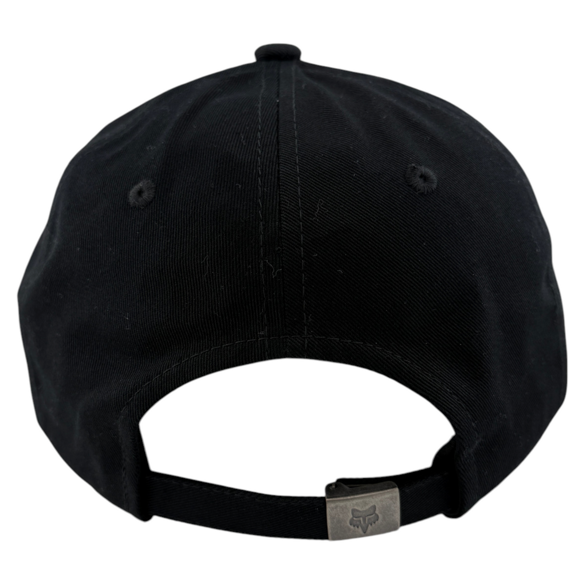 Fox Racing Wordmark Black Tonal Logo A-Frame Adjustable Strapback Dad Hat Cap