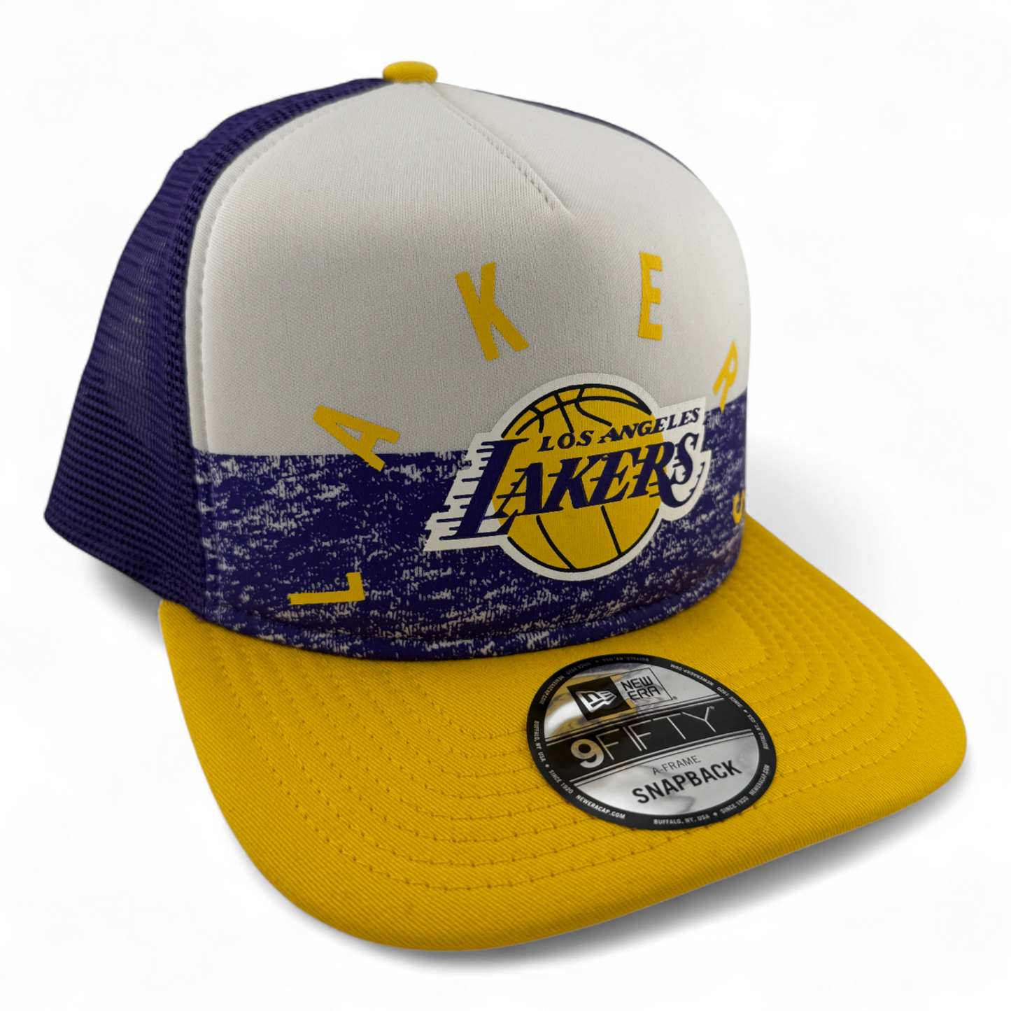 New Era Los Angeles Lakers NBA Gameday Foam Trucker Mesh Back 9Fifty Snapback