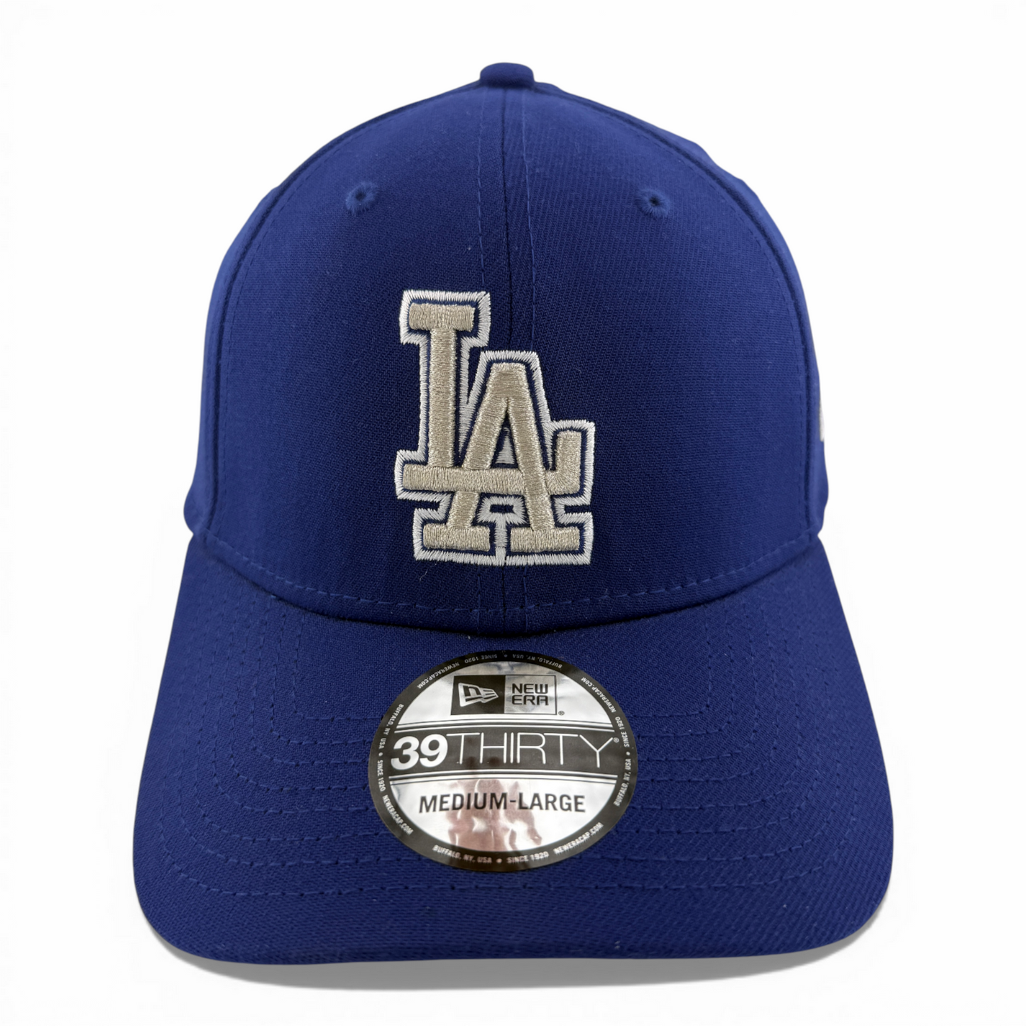 New Era Los Angeles Dodgers MLB Classic Glitter Logo 39Thirty Flex Fit Hat Cap