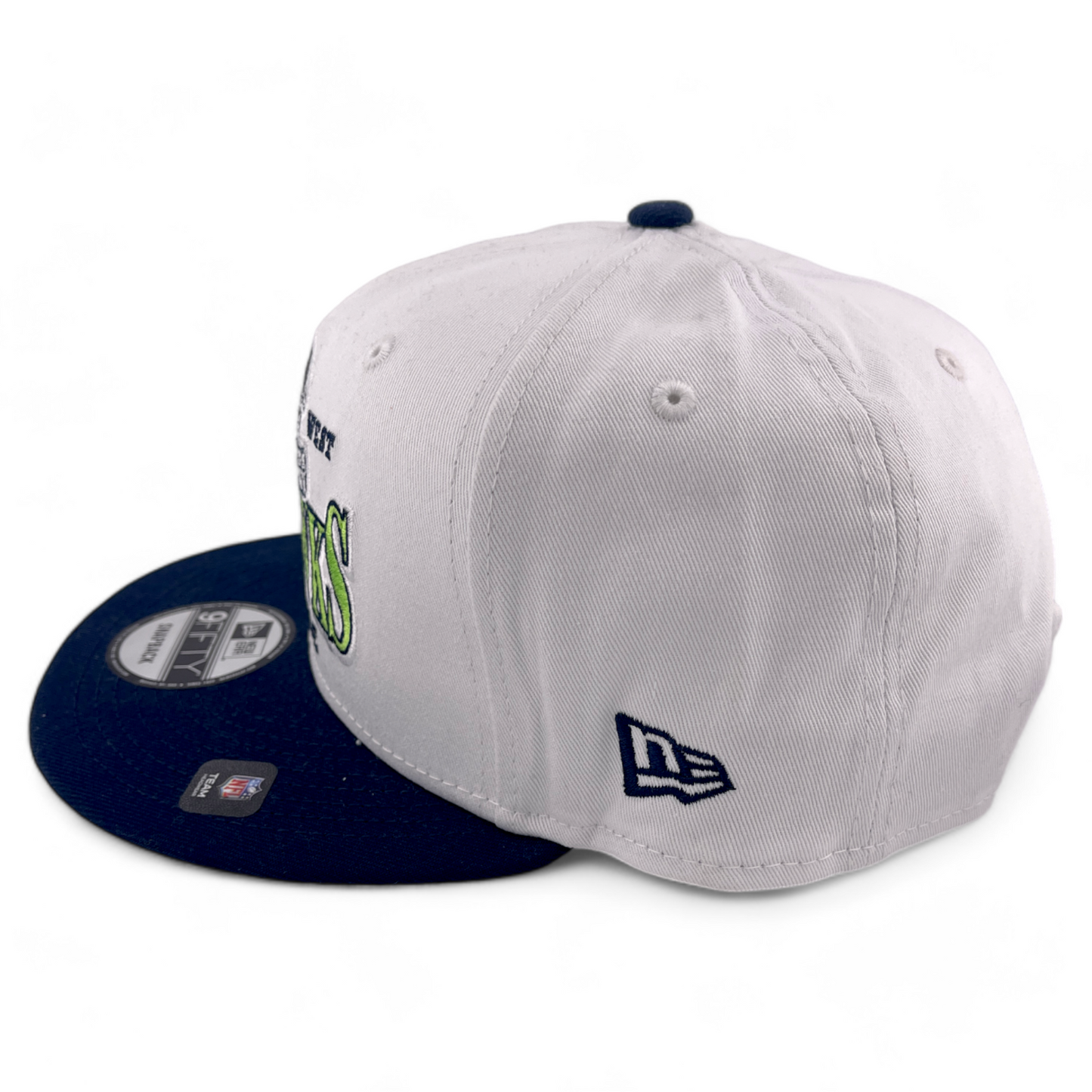 New Era Seattle Seahawks NFL Retro Title Logo 9FIFTY Snapback Adjustable Hat Cap