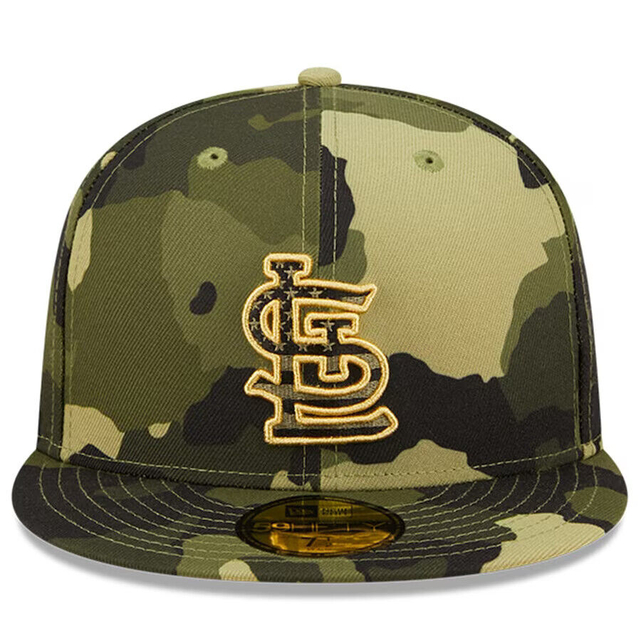 New Era St. Louis Cardinals Armed Forces Day Camo On-Field 59FIFTY Fitted Hat Cap