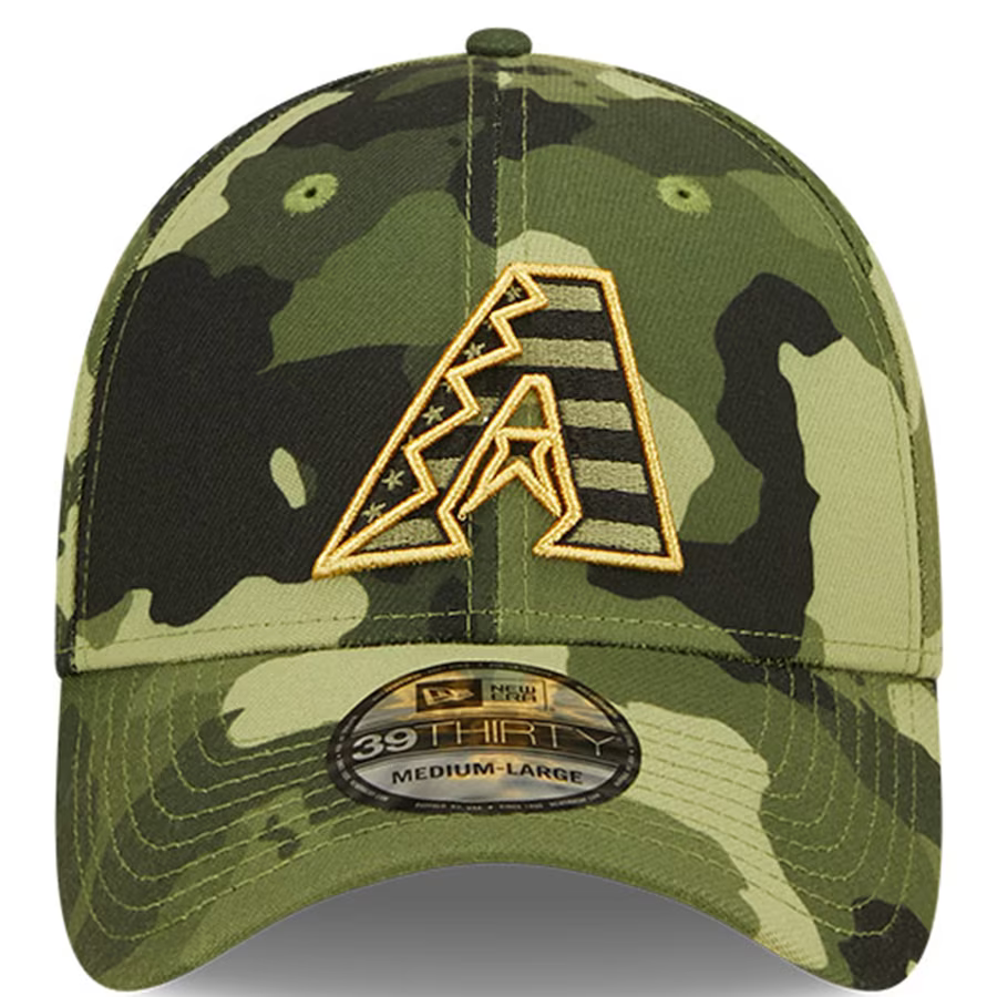 New Era Arizona Diamondbacks Armed Forces Day MLB Camo 39THIRTY Hat Cap