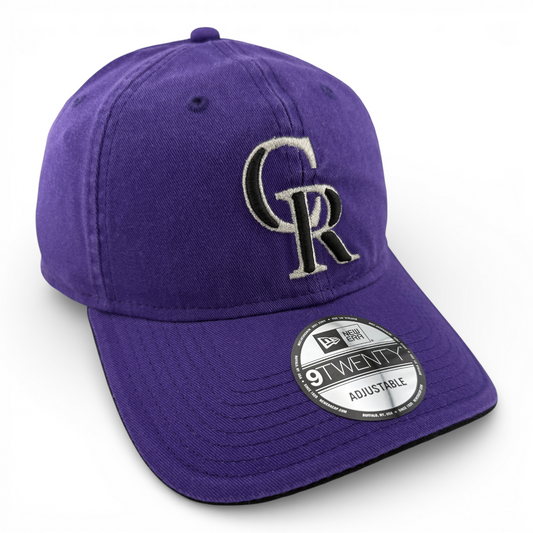 New Era Colorado Rockies MLB Core Classic Purple 9Twenty Adjustable Dad Hat Cap