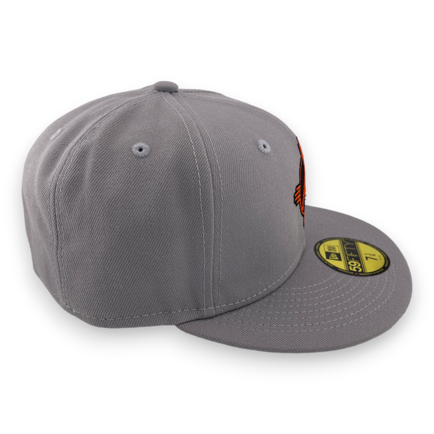 New Era Albuquerque Dukes Orange Zia Logo Gray UV MiLB 59Fifty Fitted Hat