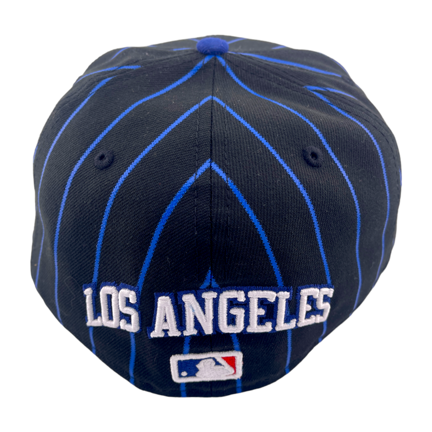 New Era Los Angeles Dodgers Birdcage Blue Pinstripe/Green UV 59FIFTY Fitted Hat Cap