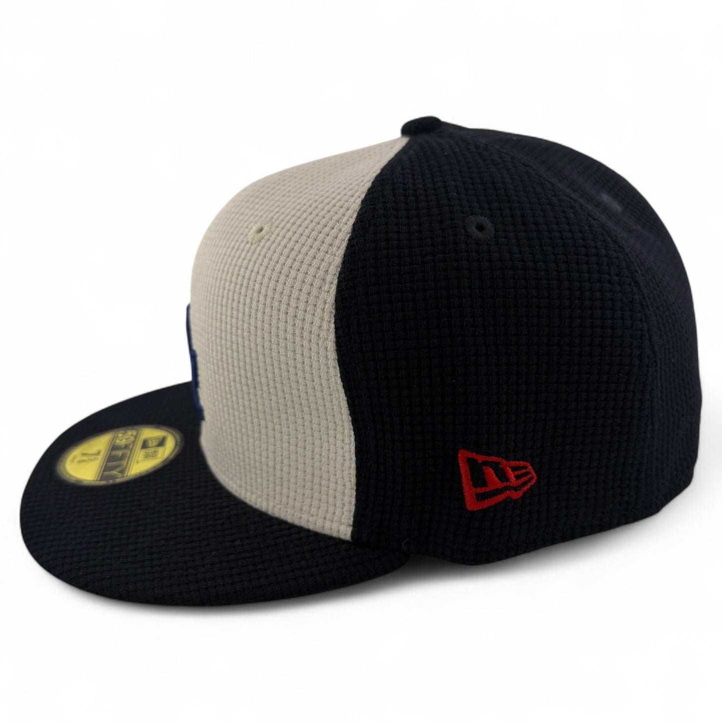 New Era Los Angeles Dodgers MLB Thermal Front Navy Blue/Cream 59FIFTY Fitted Hat