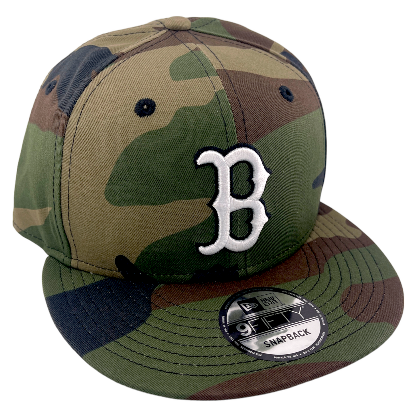 New Era Boston Red Sox Basic Camouflage Camo 9FIFTY Snapback Adjustable Hat